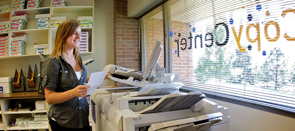 Copy Center employee