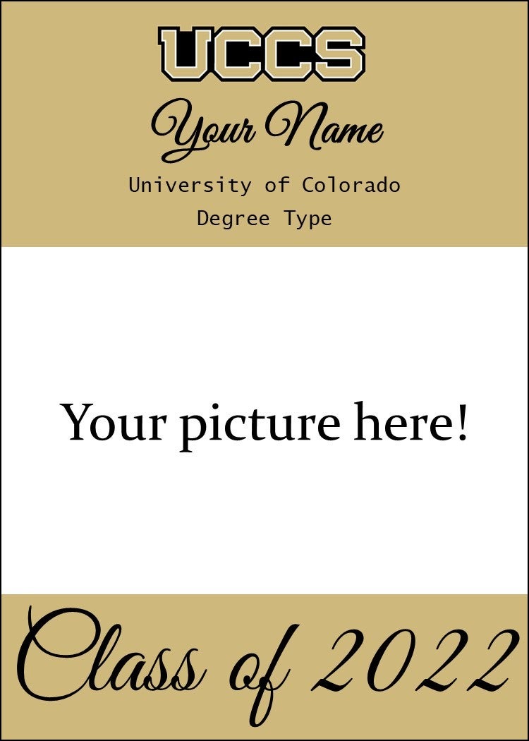 Generic Gold Grad Announcement