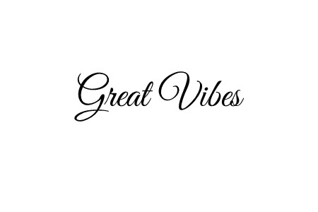 Picture of Great Vibes text 